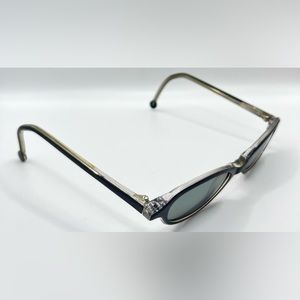 Vintage LA Eyeworks Black Oval Sunglasses Frames Only